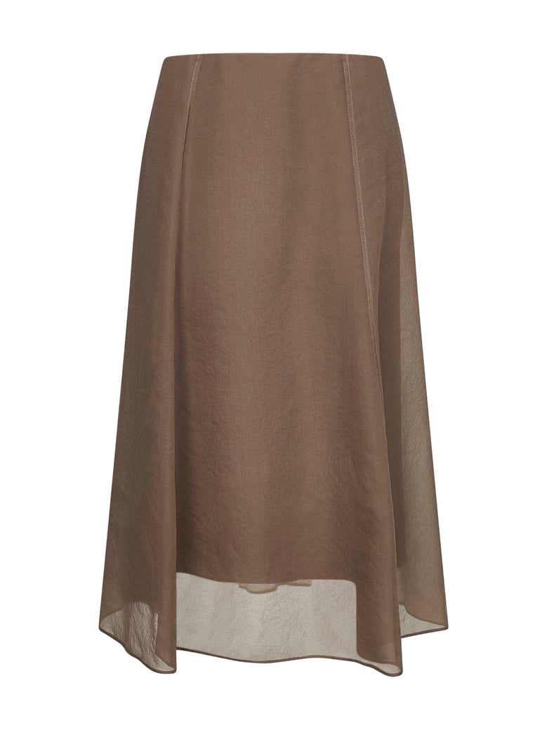 circle skirt clay silk by Selfnex