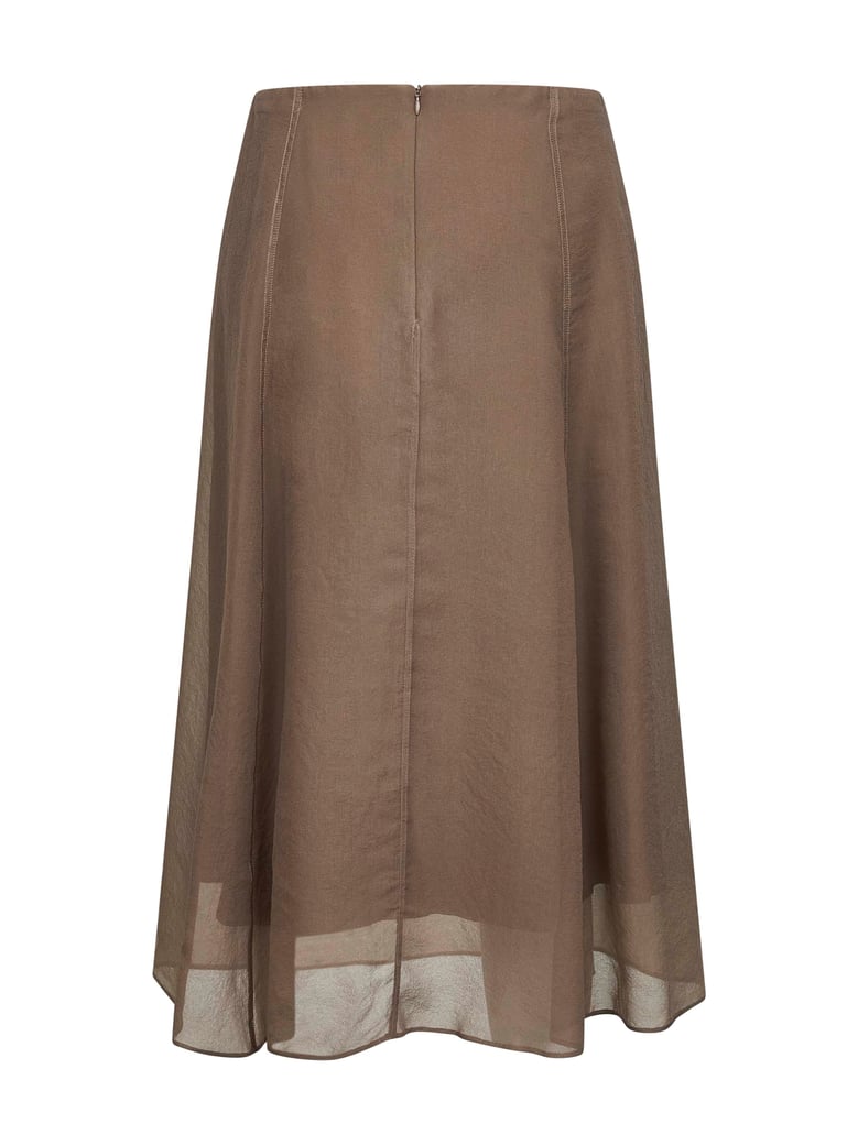 circle skirt clay silk by Selfnex