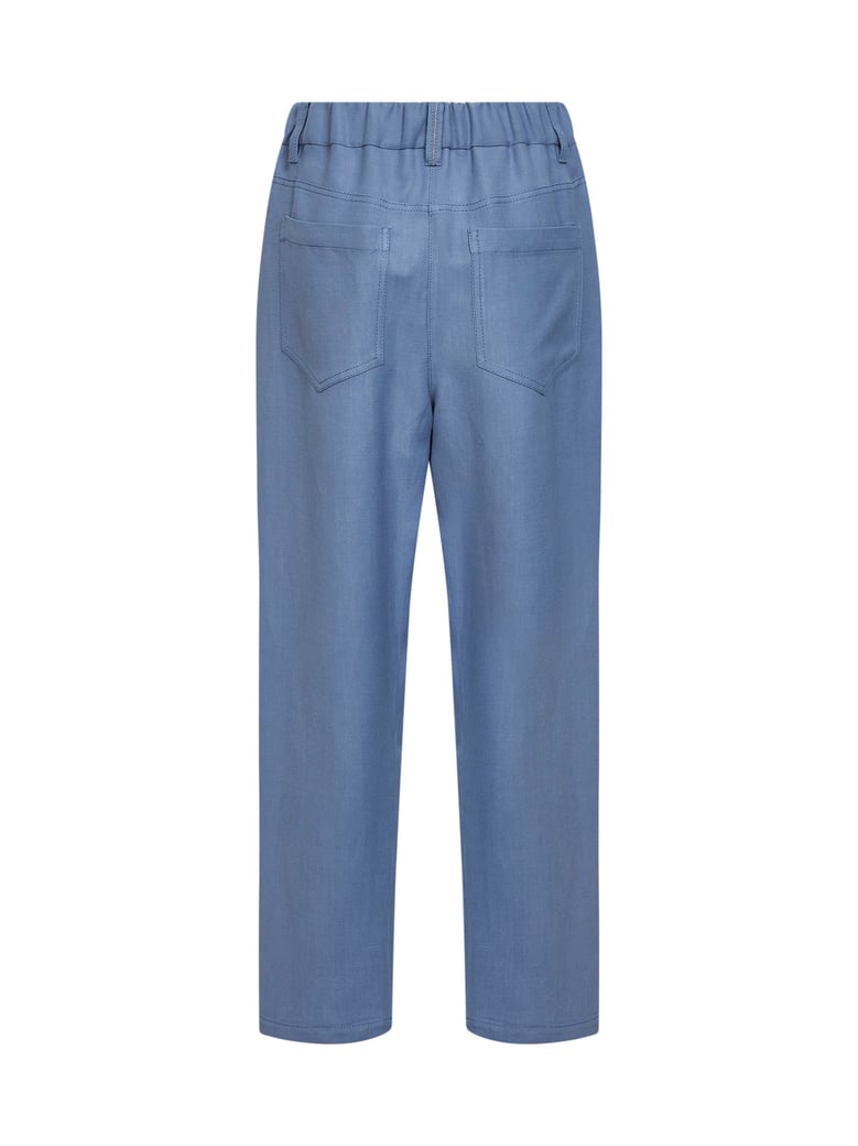 baggy twill trousers light blue by Selfnex