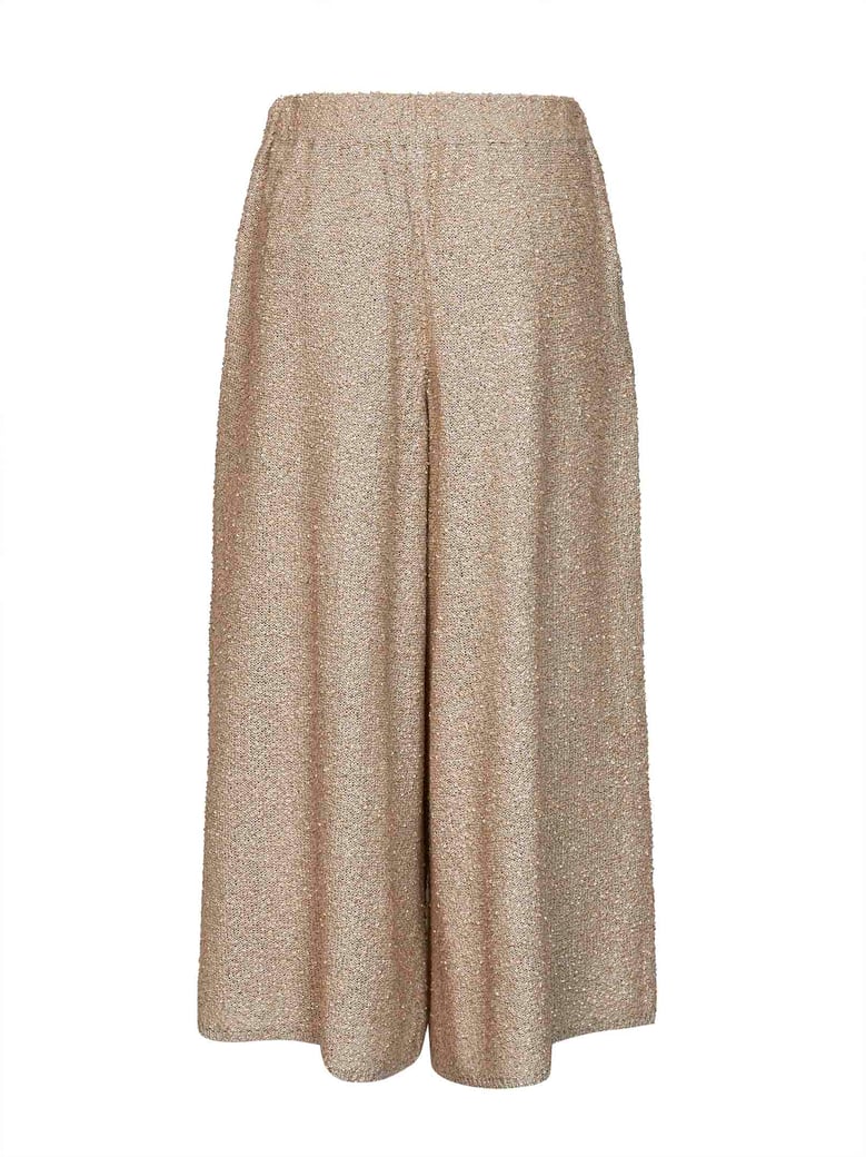culotte trousers gold sequin knit by Selfnex
