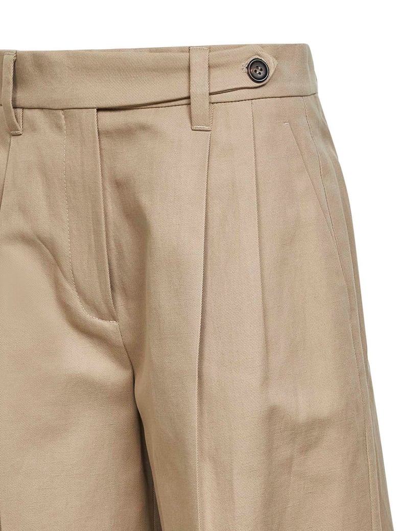 bermuda shorts sartorial beige gabardine by Selfnex