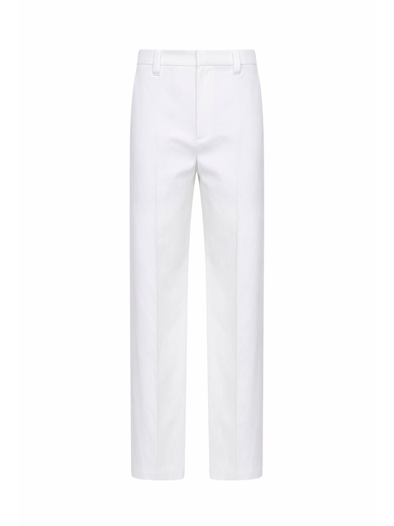 trousers loose flared white by Selfnex