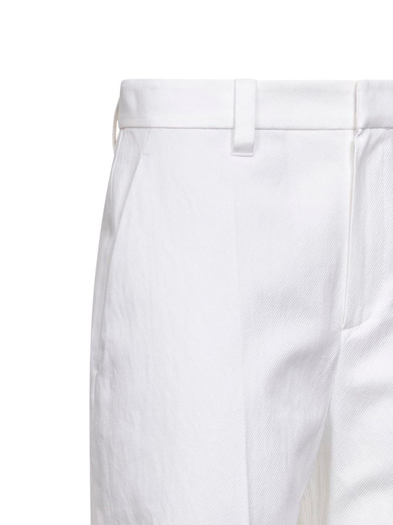 trousers loose flared white by Selfnex