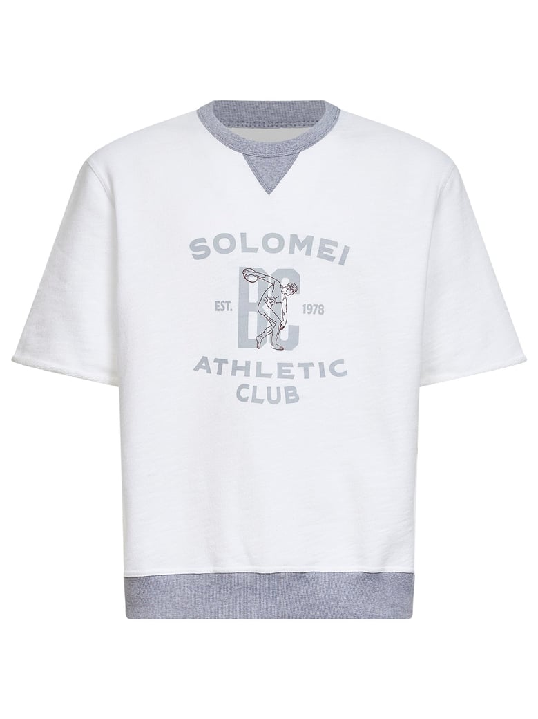 sweatshirt cotton-linen white by Selfnex