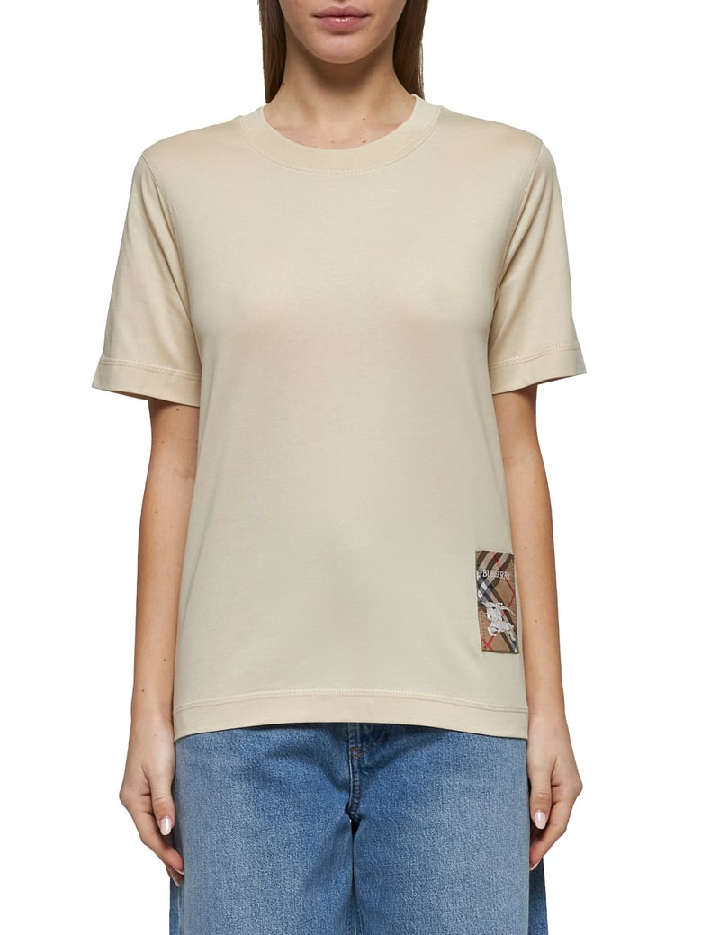 cream cotton t-shirt by Selfnex