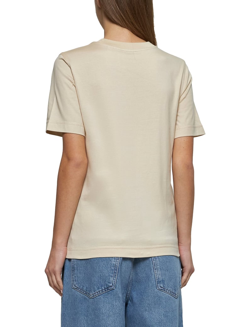 cream cotton t-shirt by Selfnex