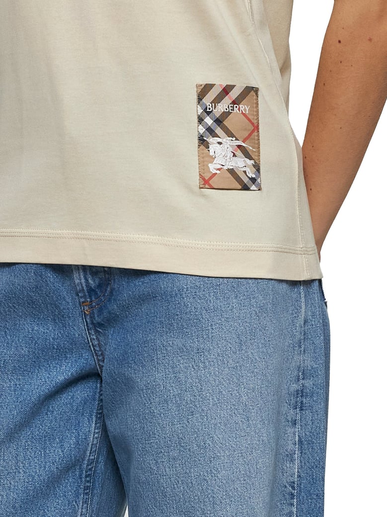 cream cotton t-shirt by Selfnex
