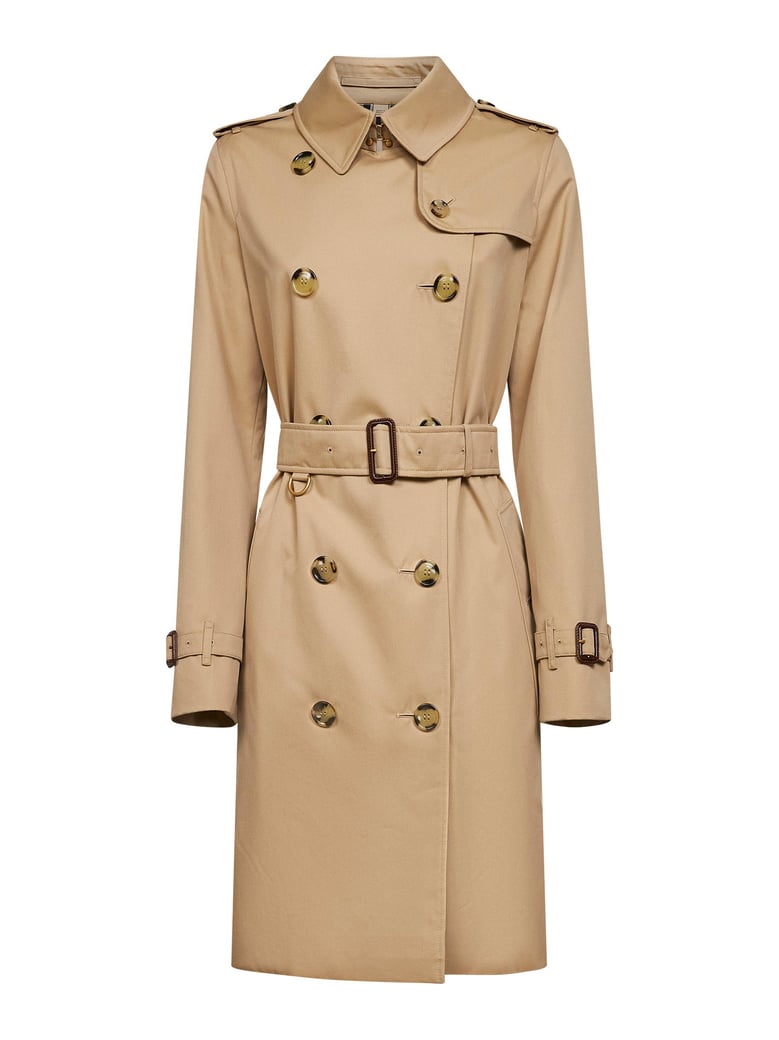 honey beige heritage kensington medium trench coat by Selfnex