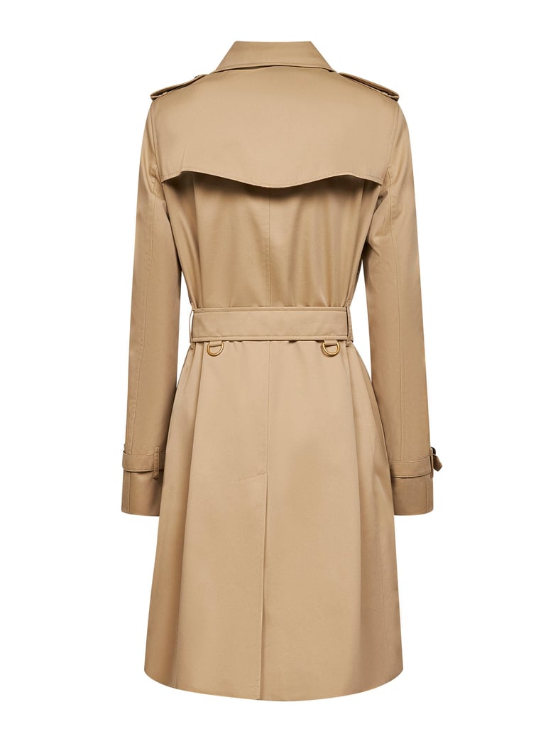 honey beige heritage kensington medium trench coat by Selfnex
