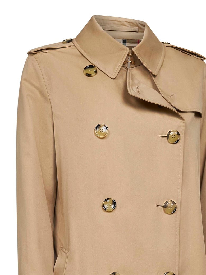 honey beige heritage kensington medium trench coat by Selfnex