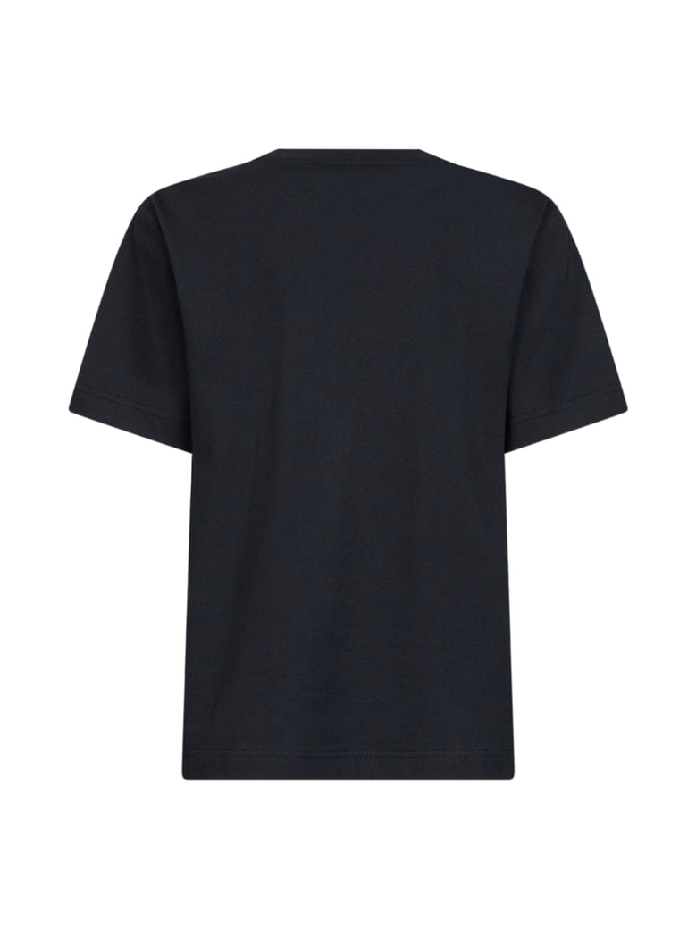 black cotton logo t-shirt by Selfnex