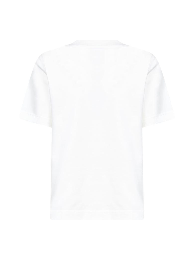 cotton logo t-shirt in chalk white by Selfnex