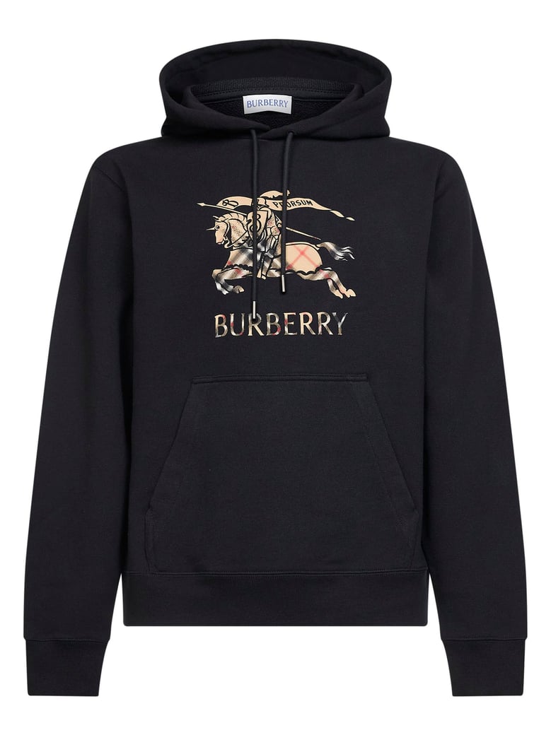 black cotton ekd hoodie by Selfnex