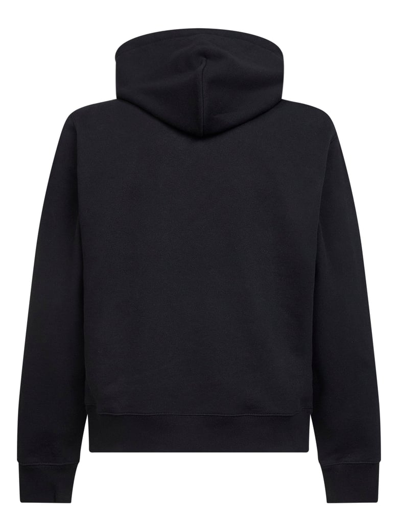 black cotton ekd hoodie by Selfnex