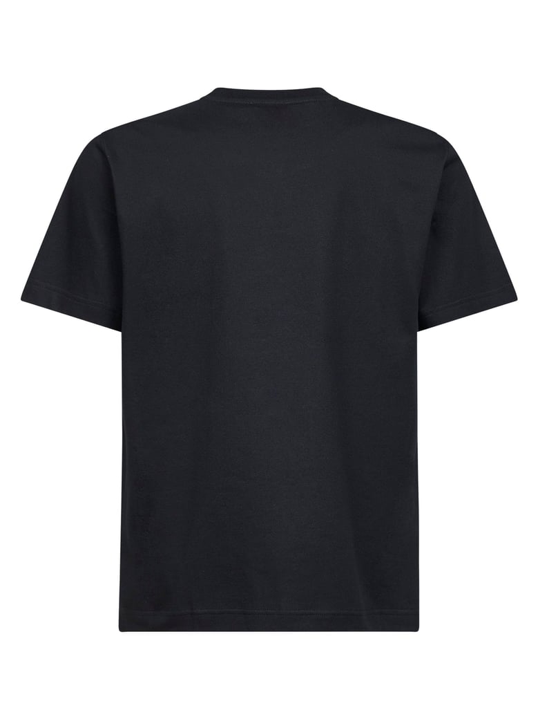 black cotton logo t-shirt by Selfnex