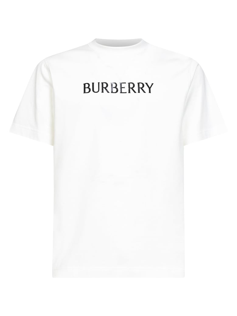 chalk white cotton logo t-shirt by Selfnex