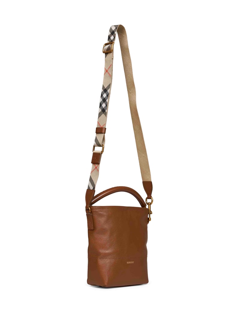 bucket bag hazel mini b clip brown by Selfnex