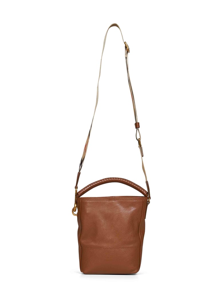 bucket bag hazel mini b clip brown by Selfnex