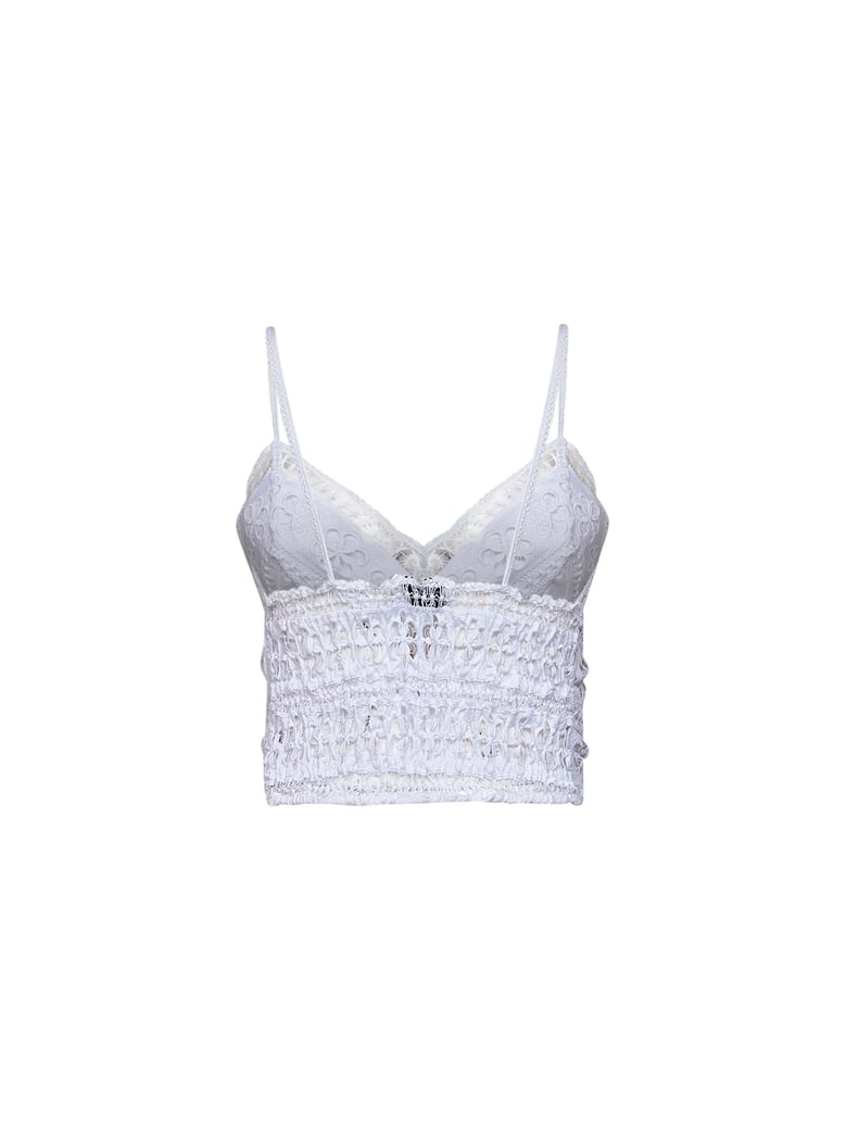 cropped top melie white lace by Selfnex