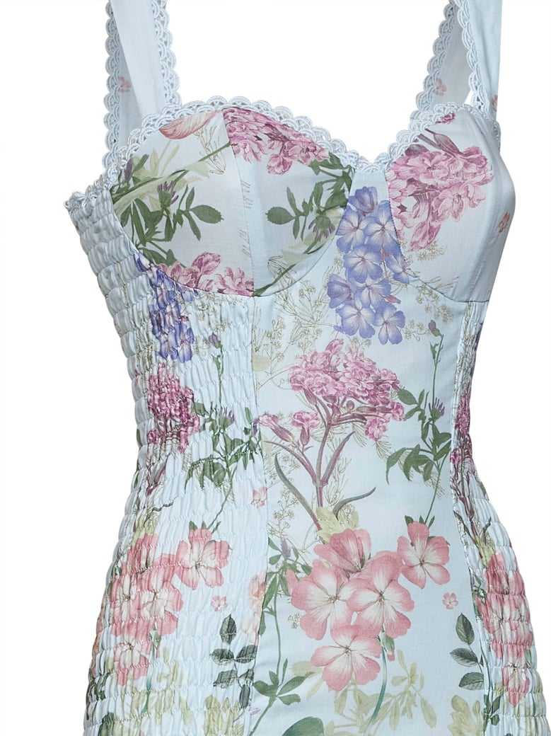 mini bustier dress sunil light blue by Selfnex