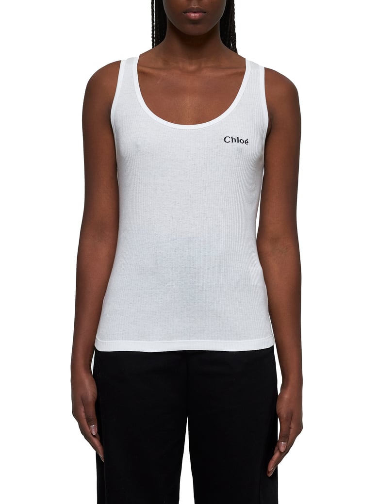 cotton ribbed tank top by Selfnex