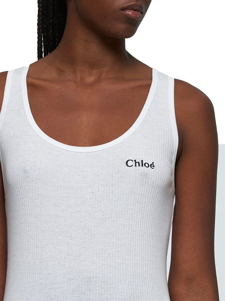 cotton ribbed tank top by Selfnex