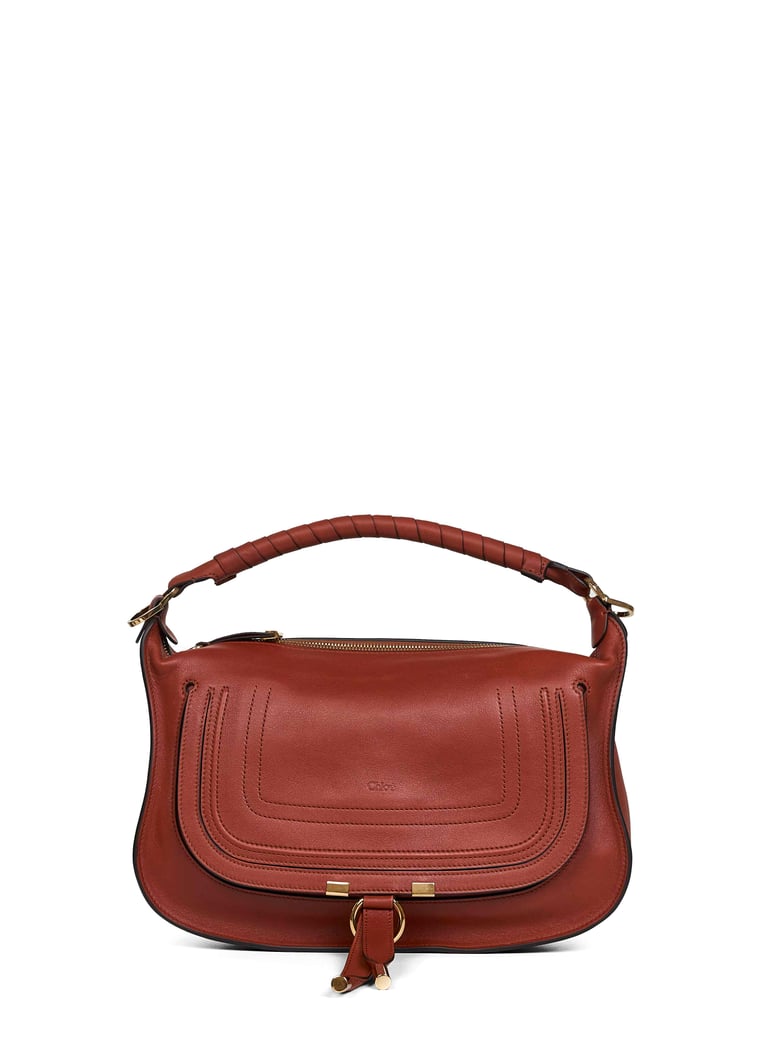 clay brown marcie small shoulder bag by Selfnex