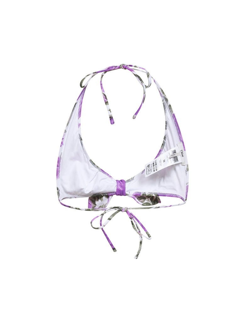bikini top rose print white/purple by Selfnex