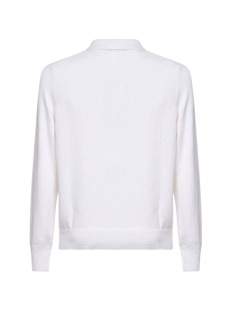 knit cardigan white cotton-cashmere by Selfnex
