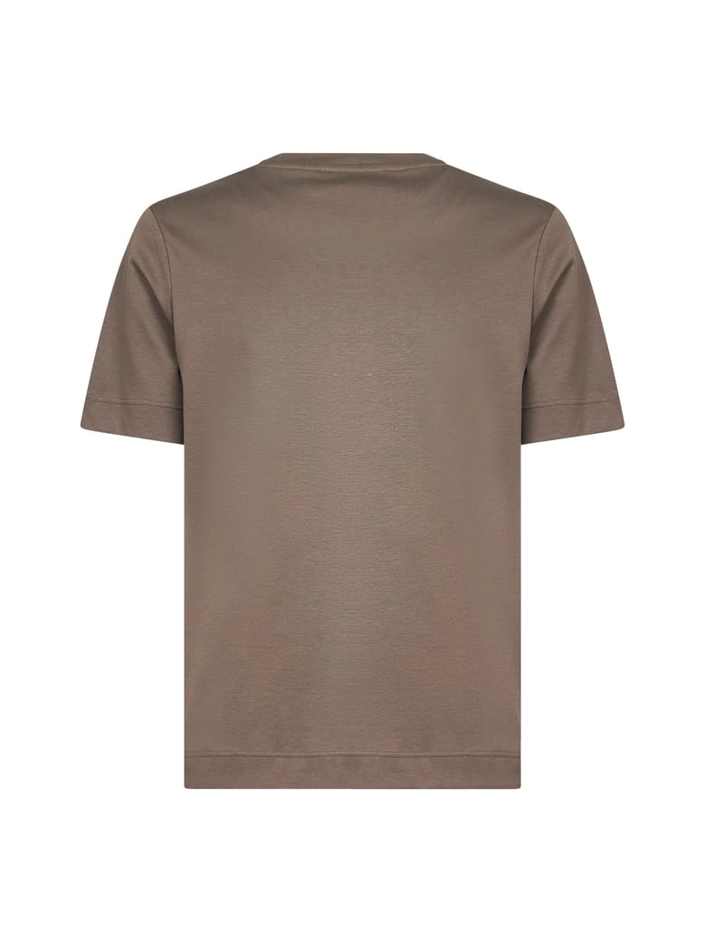 beige cotton jersey t-shirt by Selfnex