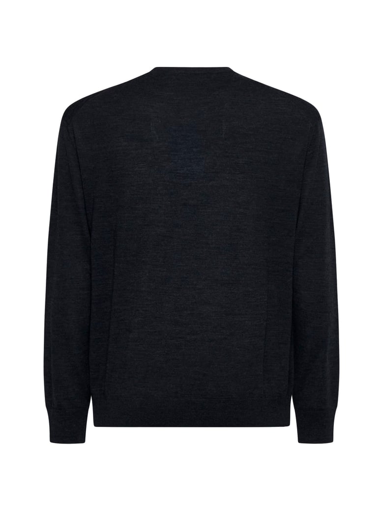 crewneck sweater grey virgin wool by Selfnex