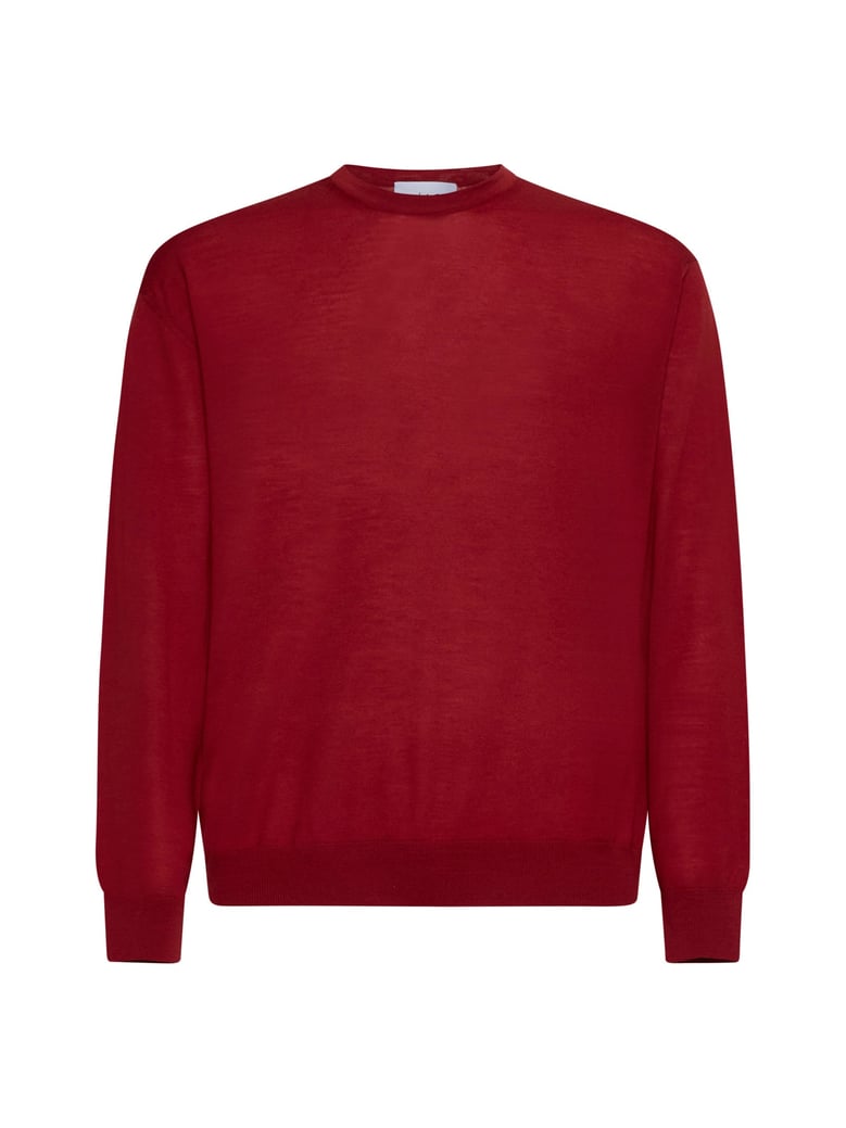 crewneck sweater red by Selfnex