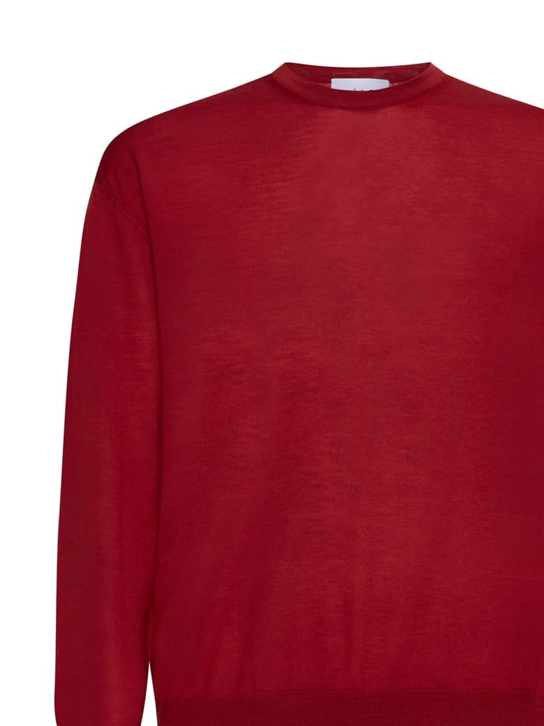 crewneck sweater red by Selfnex