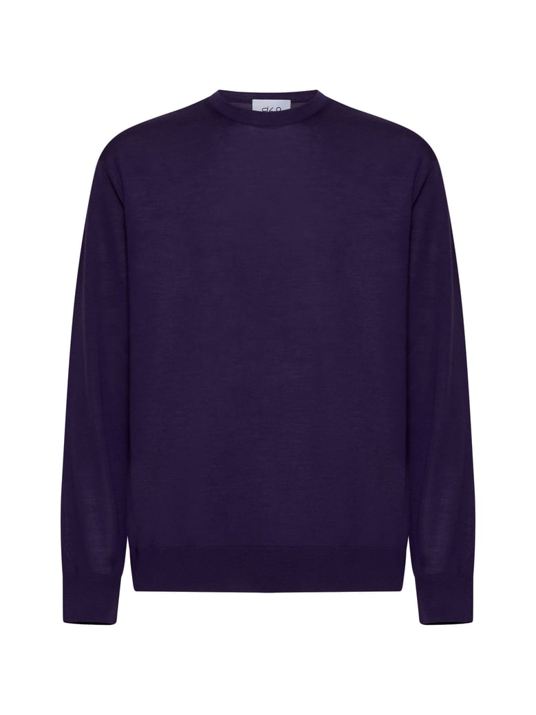 crewneck sweater purple by Selfnex