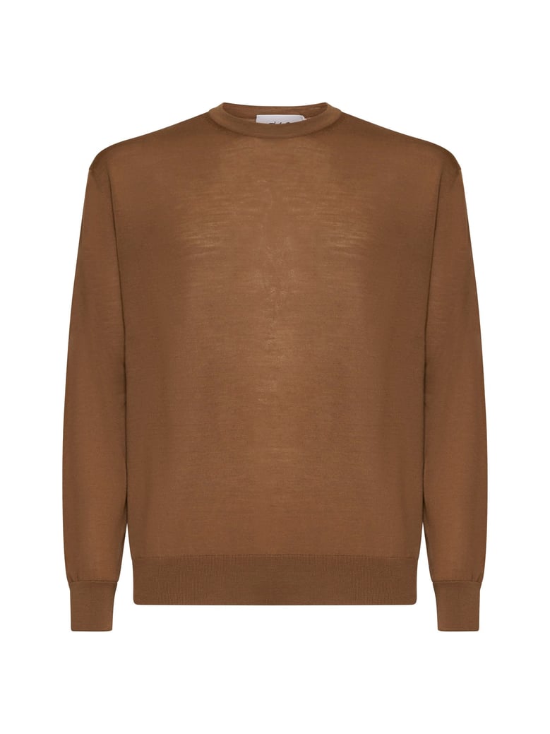 crewneck sweater hazelnut brown by Selfnex