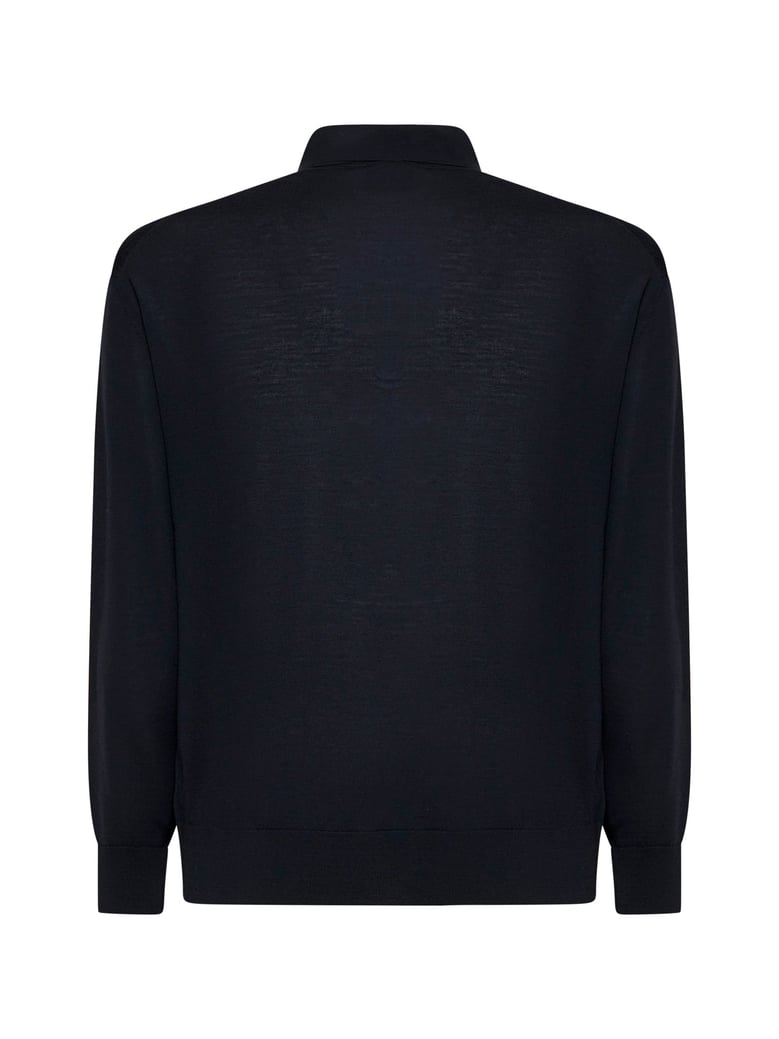 knit shirt blue by Selfnex
