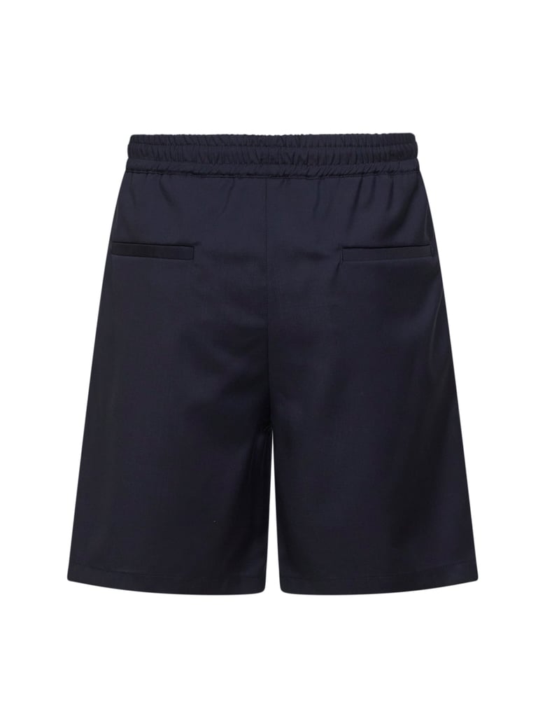shorts virgin wool blend blue by Selfnex
