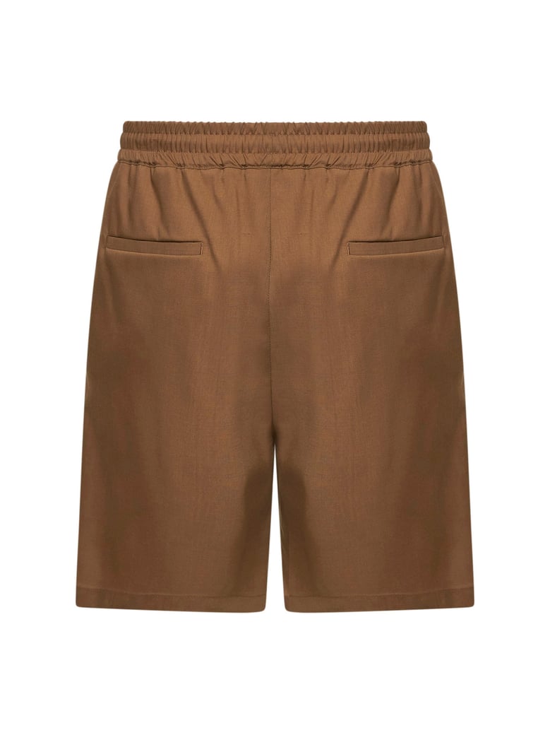 shorts virgin wool blend brown by Selfnex