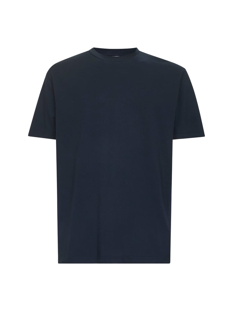 crepe t-shirt in blue by Selfnex