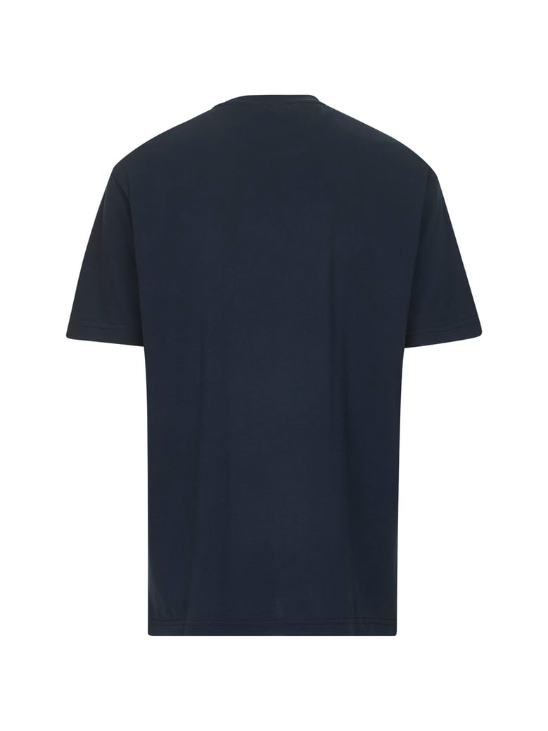 crepe t-shirt in blue by Selfnex