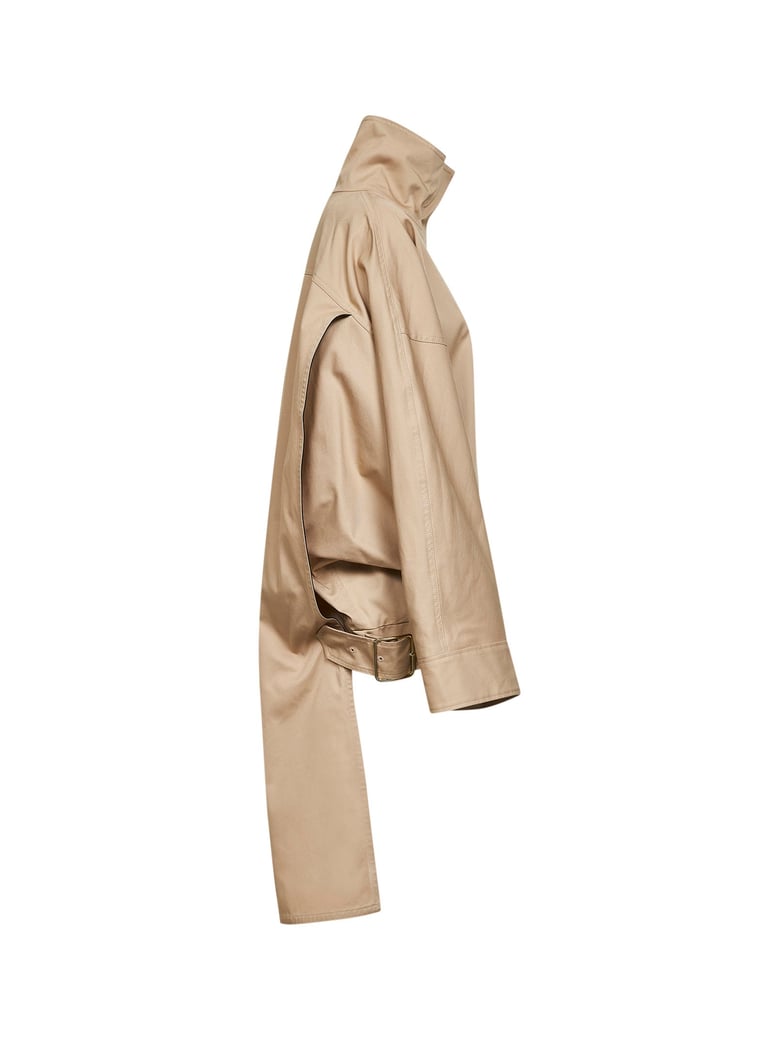 bomber jacket beige cotton by Selfnex