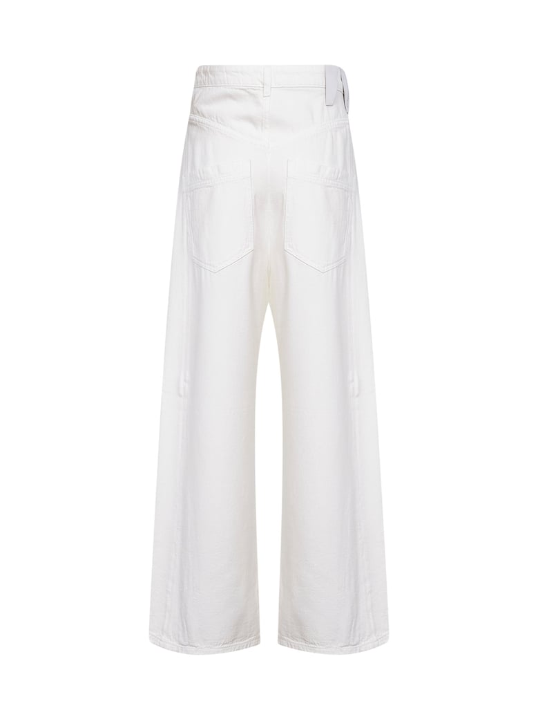jeans ines fold over waist white by Selfnex