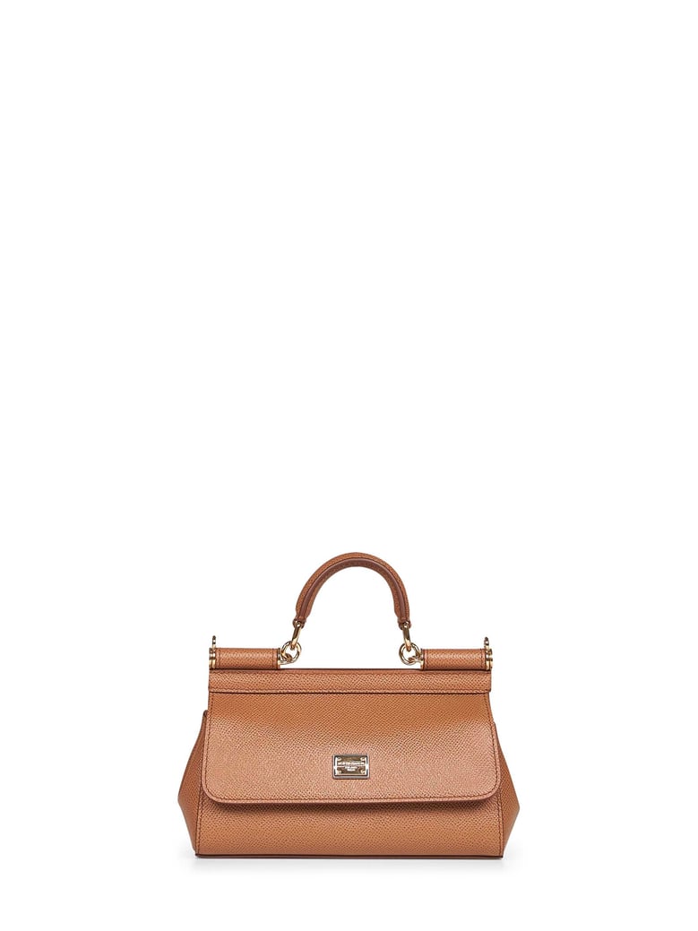 small sicily handbag in caramel by Selfnex