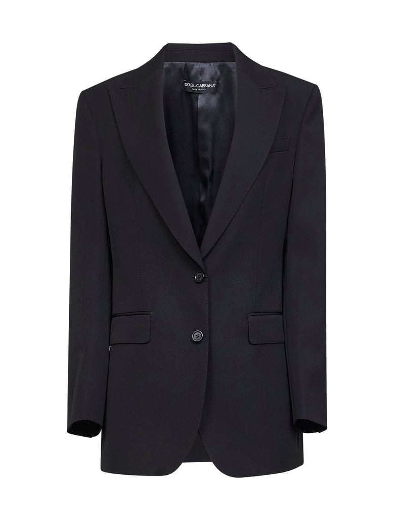 black wool gabardine jacket by Selfnex