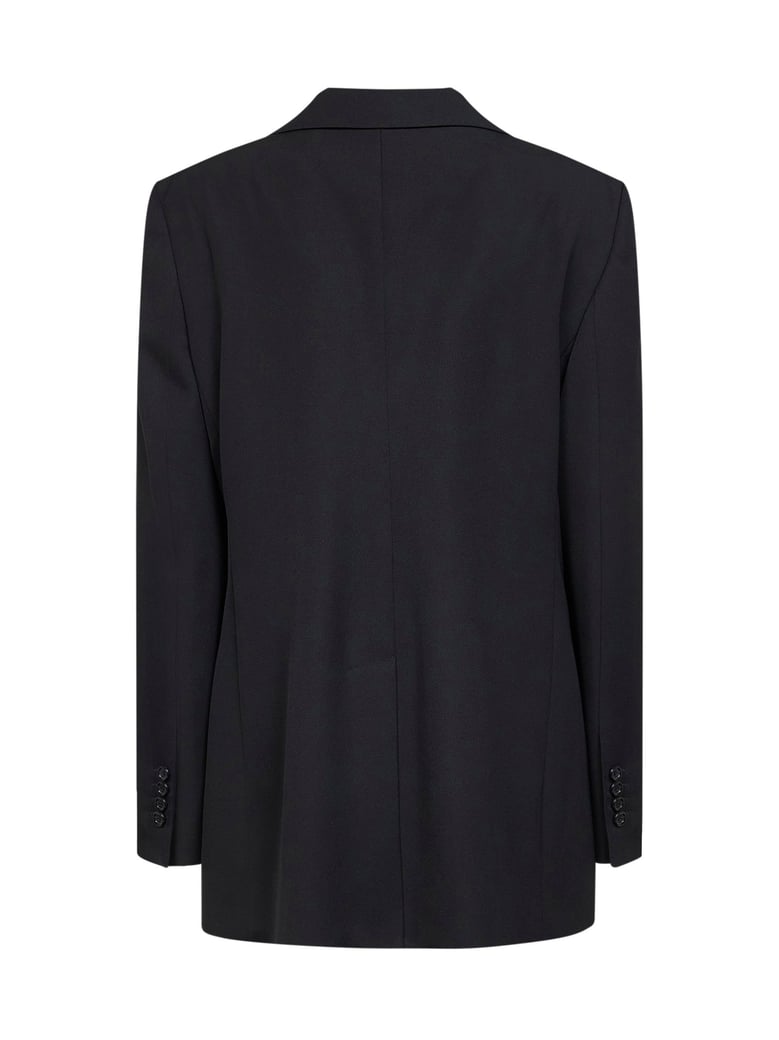black wool gabardine jacket by Selfnex