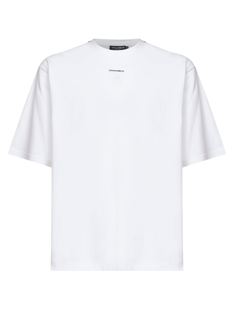 white cotton printed oversized t-shirt by Selfnex