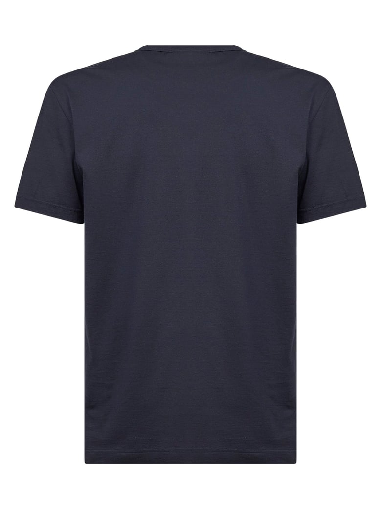 blue cotton heraldic patch t-shirt by Selfnex