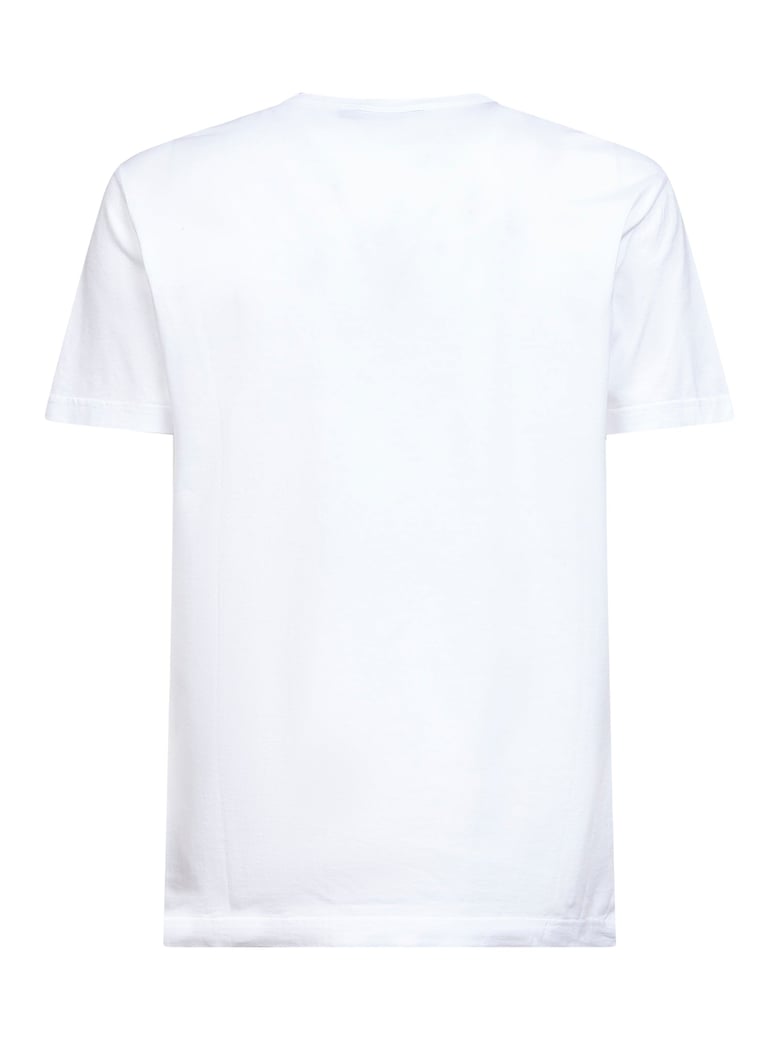 white cotton heraldic patch t-shirt by Selfnex
