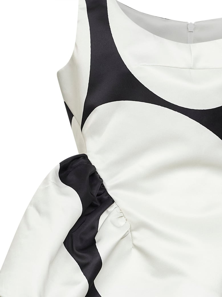 peplum top oversized ellipses multicolour by Selfnex