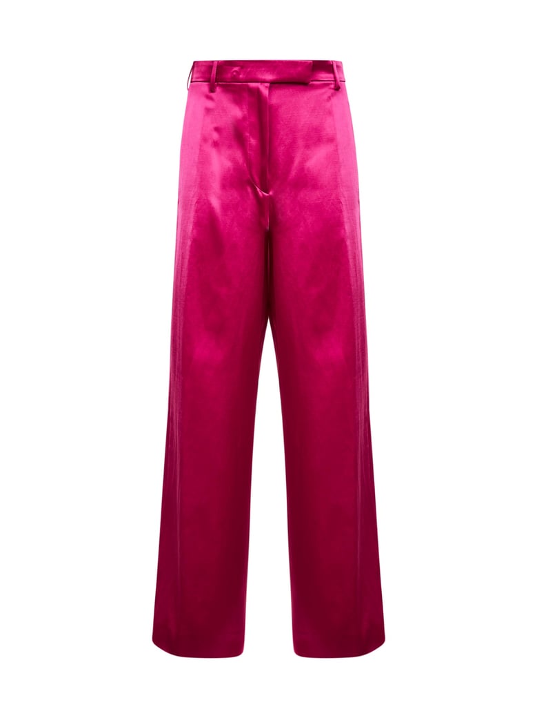 trousers wide-leg satin fuchsia by Selfnex
